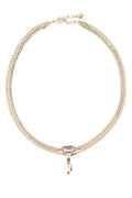 Golden Crystal Necklace 1