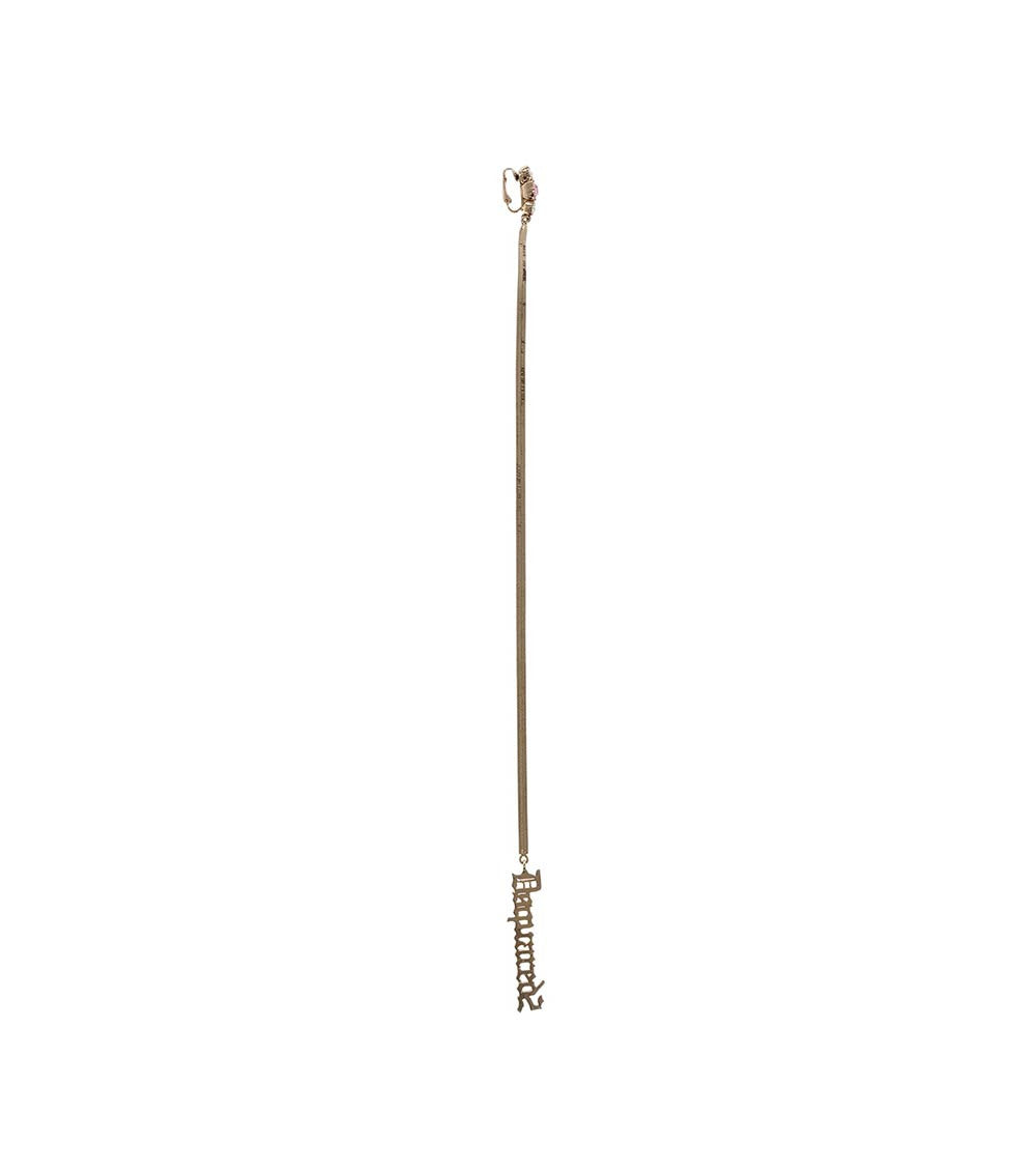 Golden Gothic Drop Single Earring 1