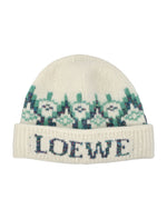 White Knitted Beanie Cap 1