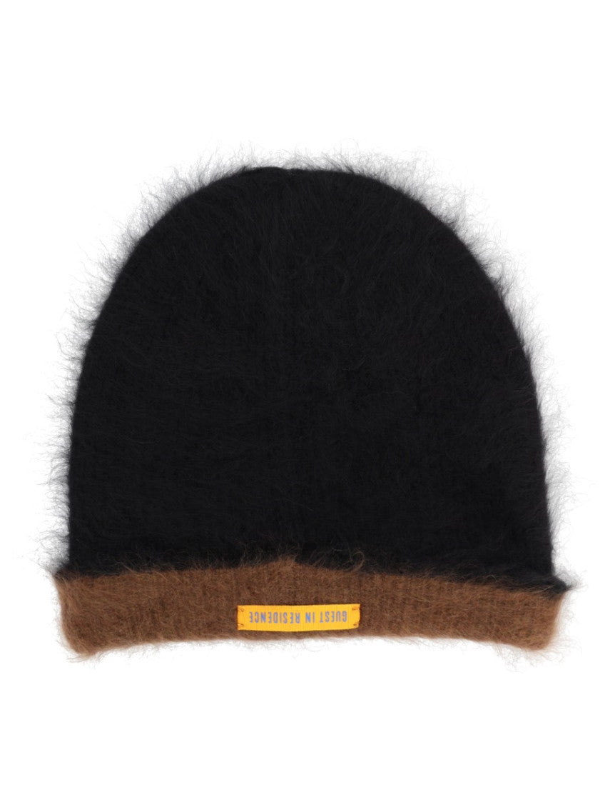 Black Reversible Solid Beanie Cap 1