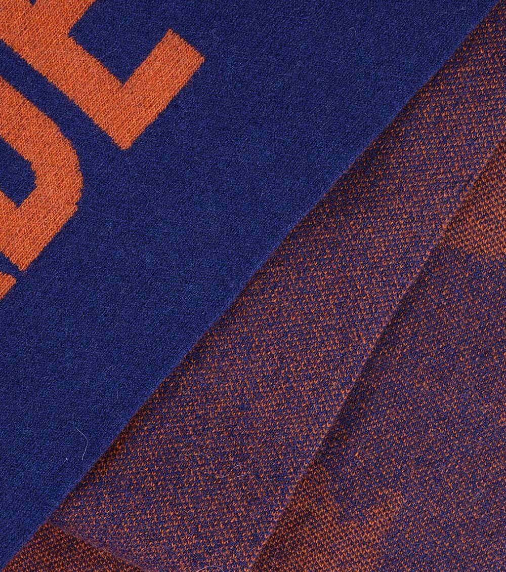 Navy Blue Logo Scarf 3