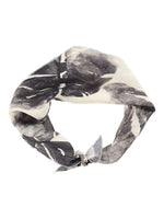 Black Printed Scarf 1
