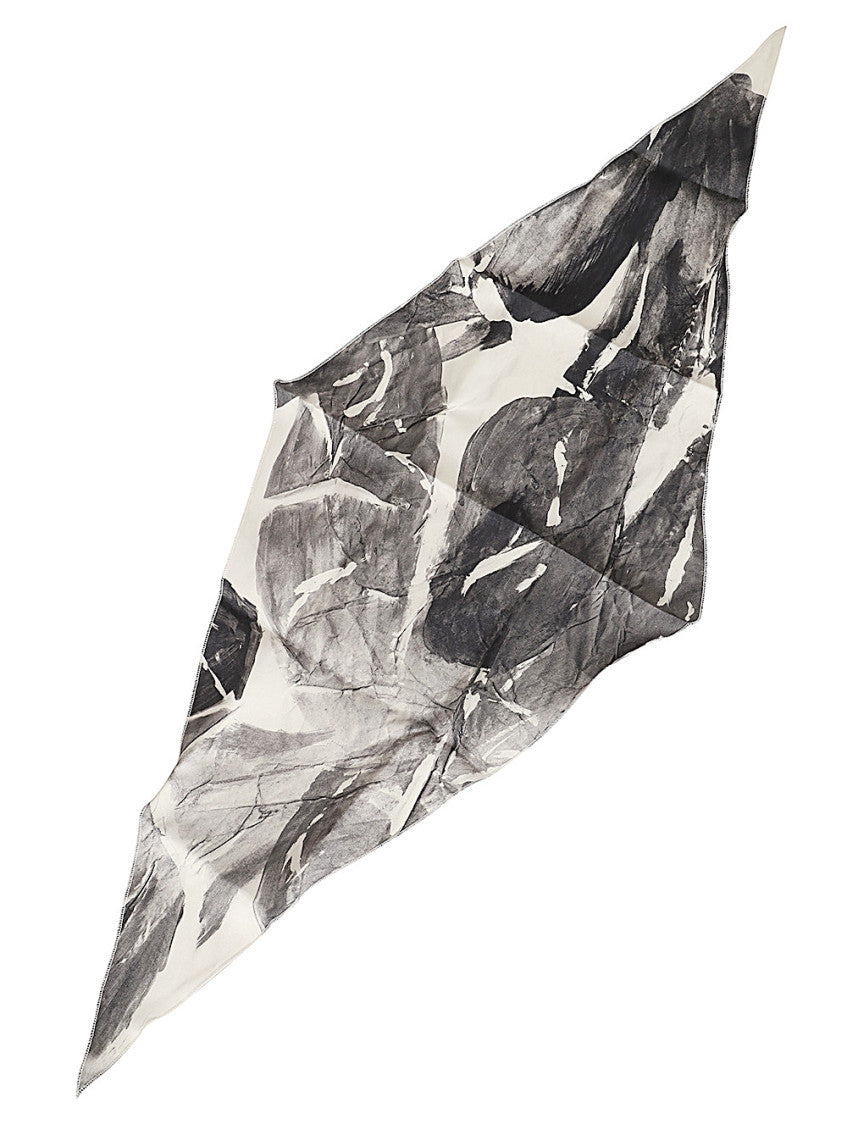 Black Printed Scarf 2