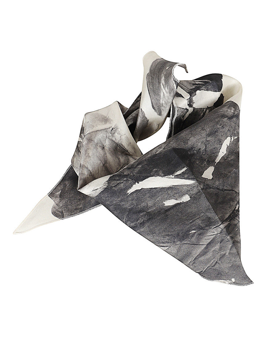 Black Printed Scarf 3