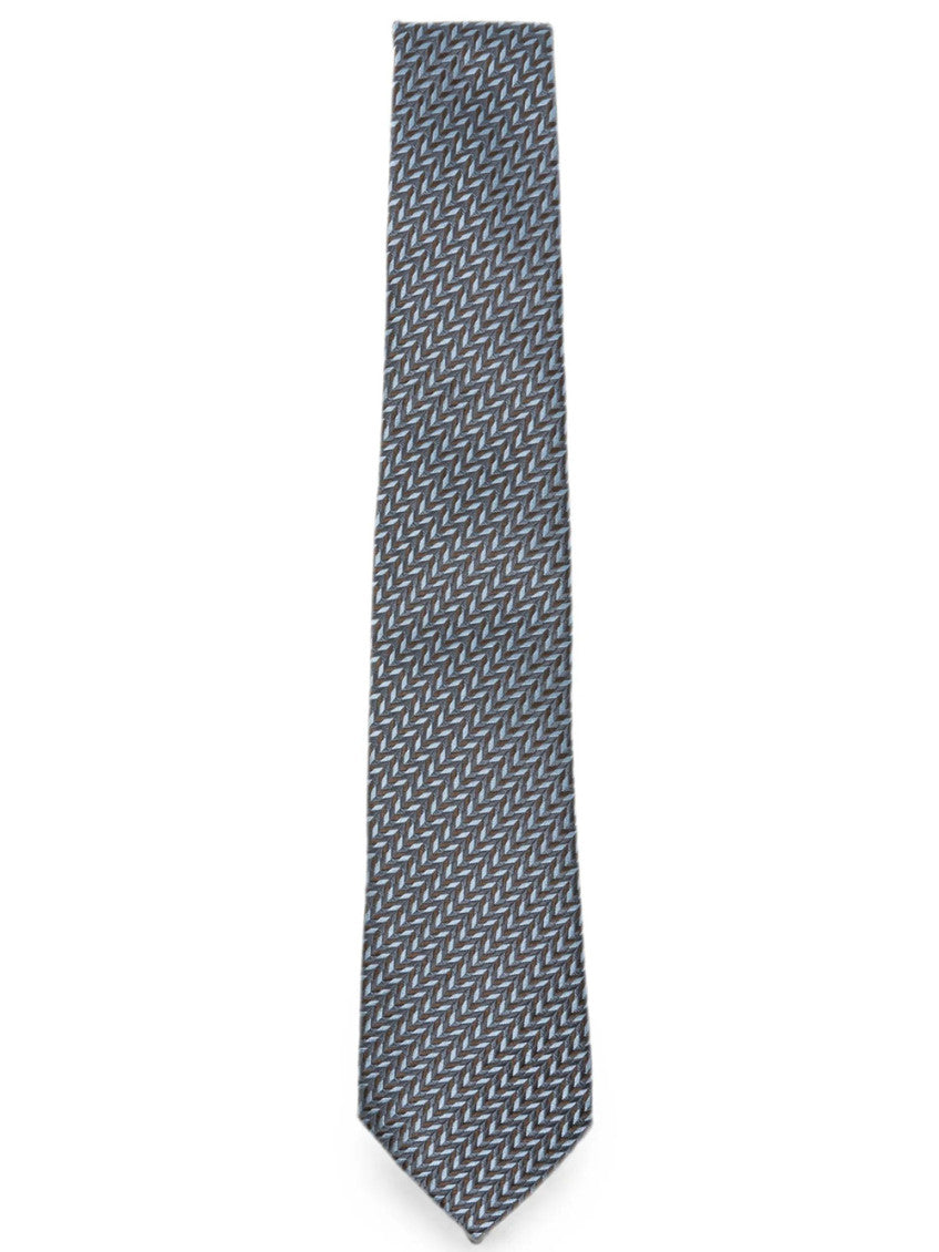 Grey Chevron Tie 1