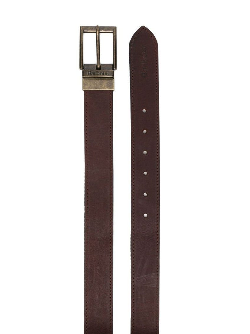 Brown Reversible Tartan Belt 2