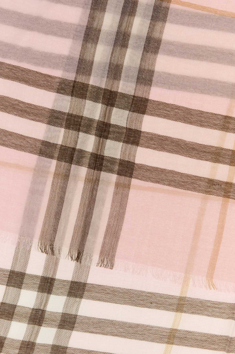 Pink Check Scarf 2