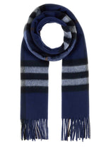 Blue Check Scarf 1