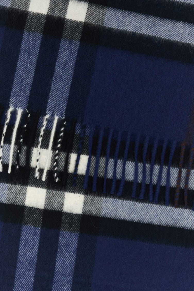 Blue Check Scarf 2