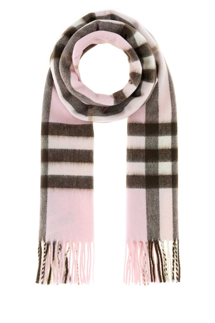 Pink Check Scarf 1