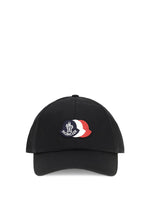 Black Tricolor Logo Baseball Cap 1