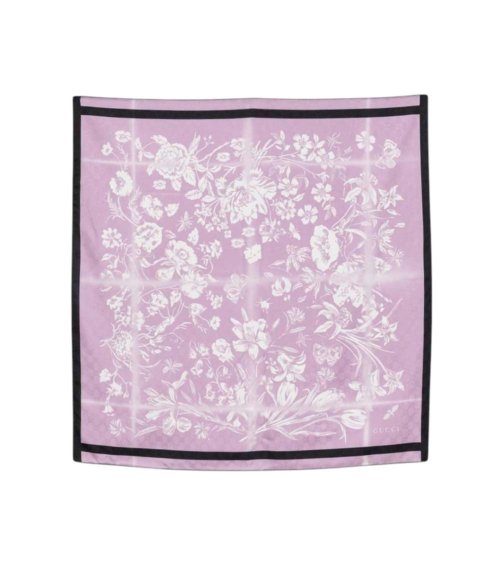 Pink Floral Scarf 1