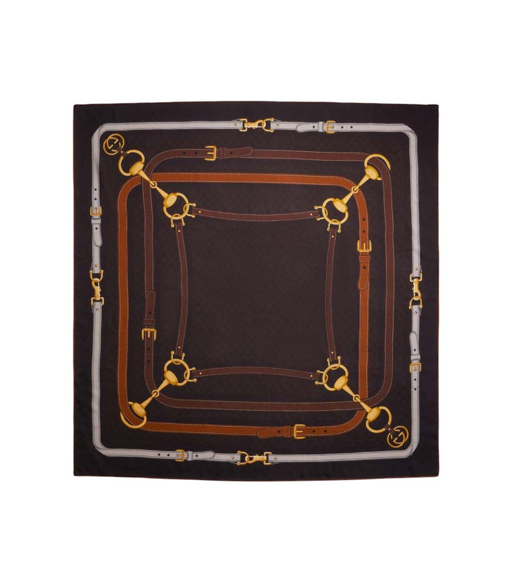 Brown Printed Scarf 1