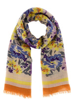 Multicolor Printed Floral Scarf 1