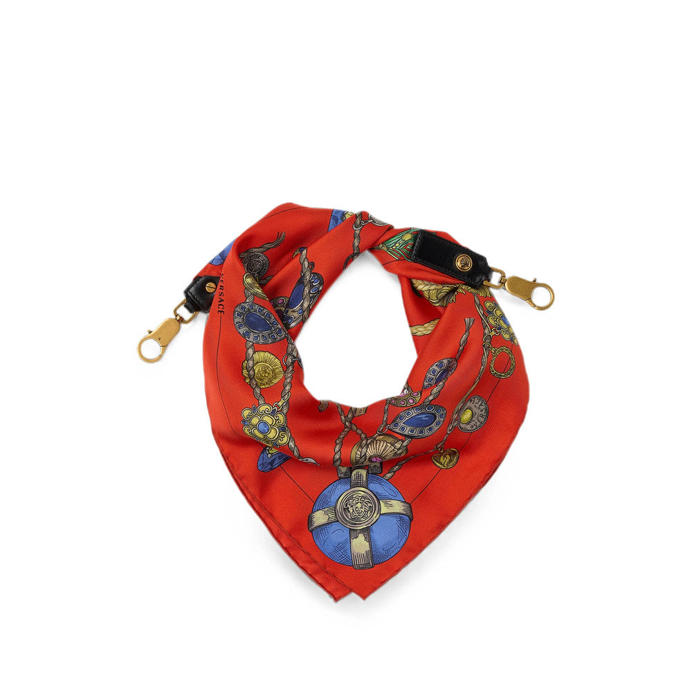 Red Jewels Printed Scarf 1