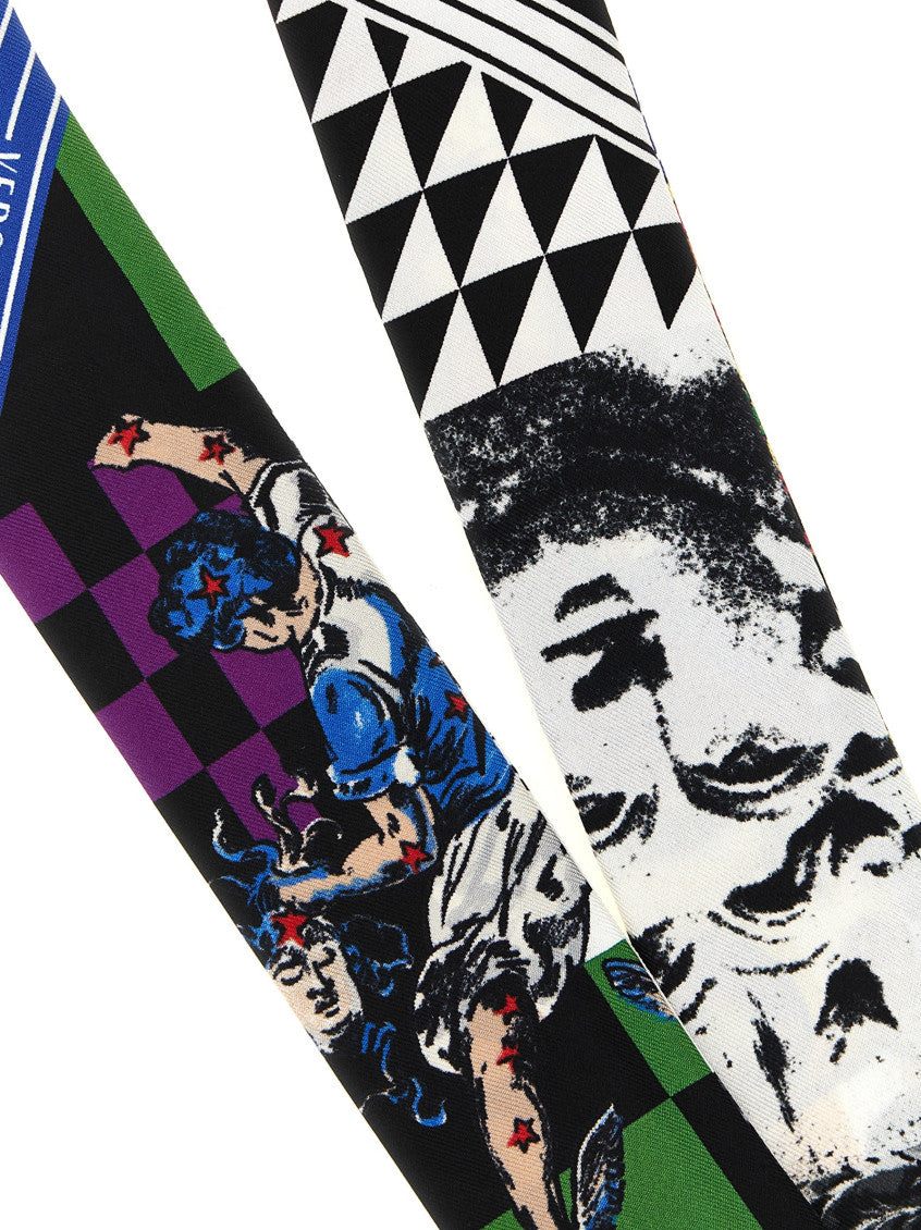 Multicolor Printed Bandana Scarf 3