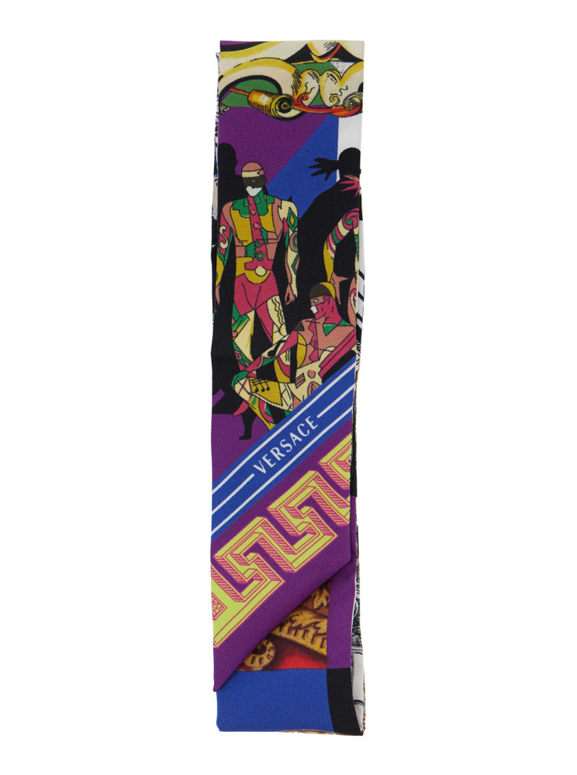 Multicolor Theater Print Bandana Scarf 2