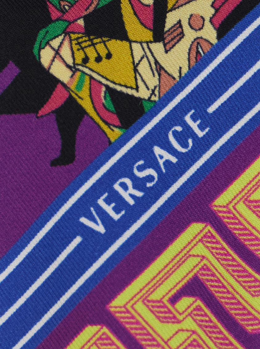 Multicolor Theater Print Bandana Scarf 3