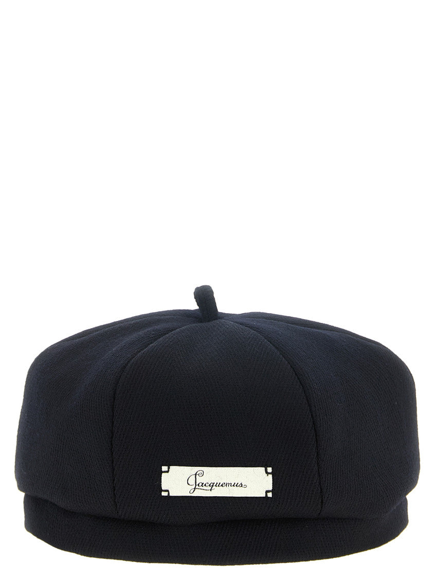 Blue Logo Beret Hat 1
