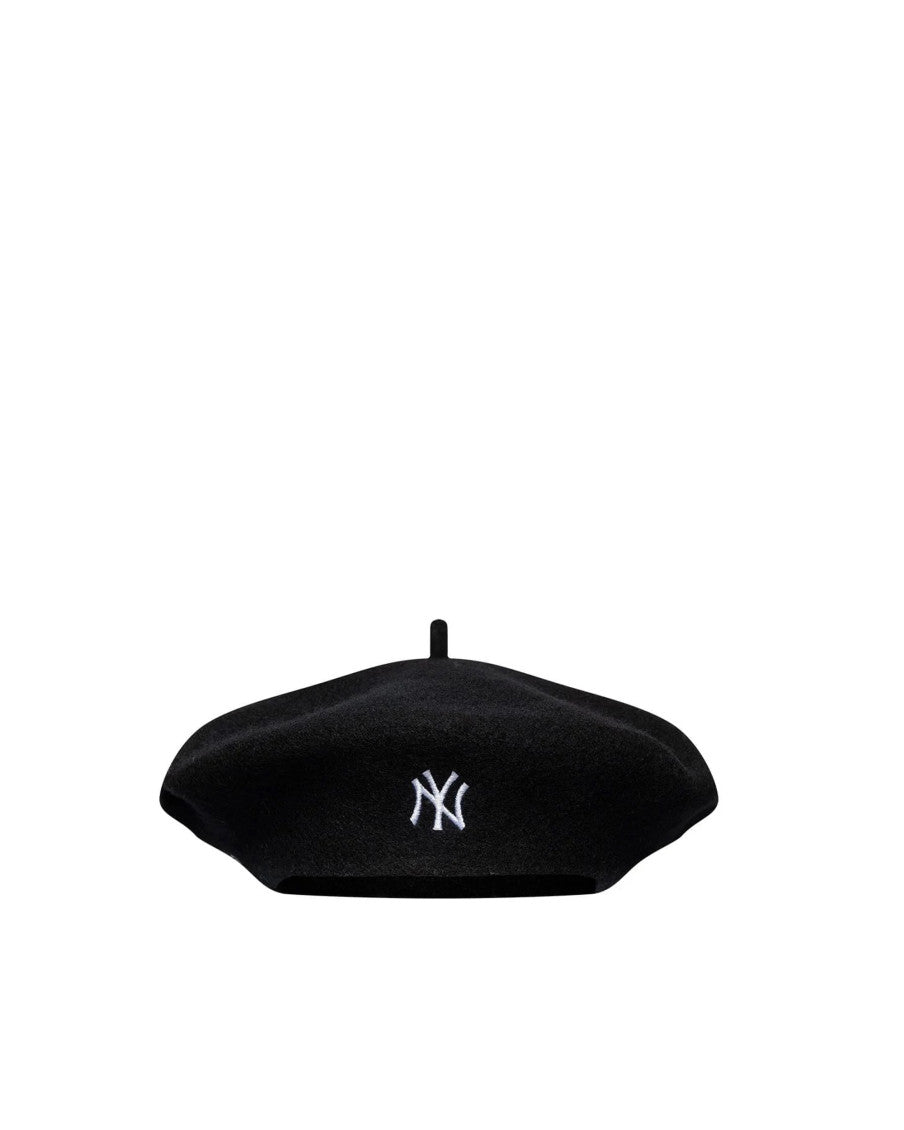 Black Logo Beret Hat 1