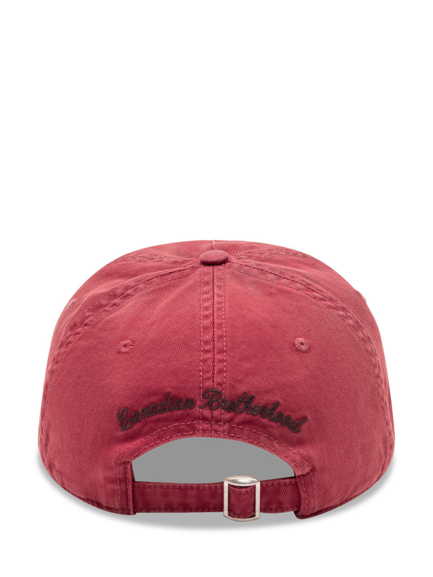 Red Distressed Baseball Cap 3