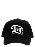 Black Embroidered Logo Baseball Cap 1