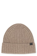 Beige Logo Beanie Cap 1