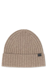 Beige Logo Beanie Cap 1
