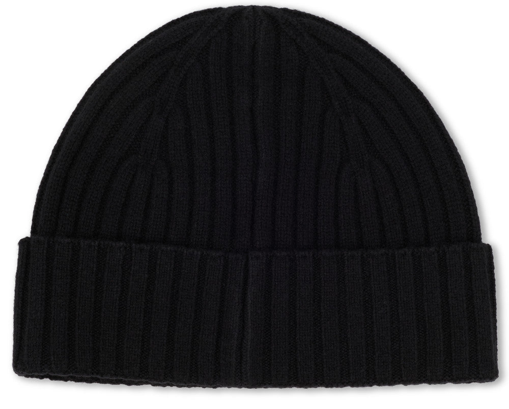 Black Logo Beanie Cap 2
