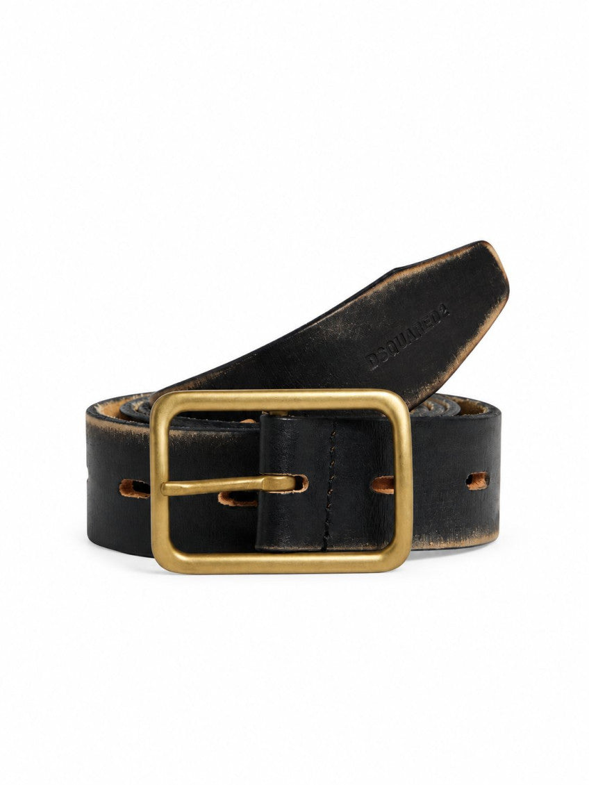 Black Vintage Buckle Belt 2