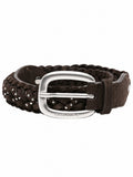 Brown Braided Buckle Belt 1