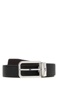 Black Logo Buckle Reversible Belt 1