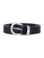 Black Logo Buckle Belt 1