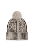 Beige Knitted Beanie Cap 1