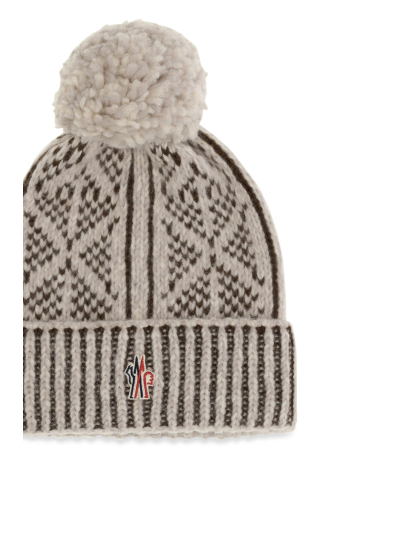 Beige Knitted Beanie Cap 3