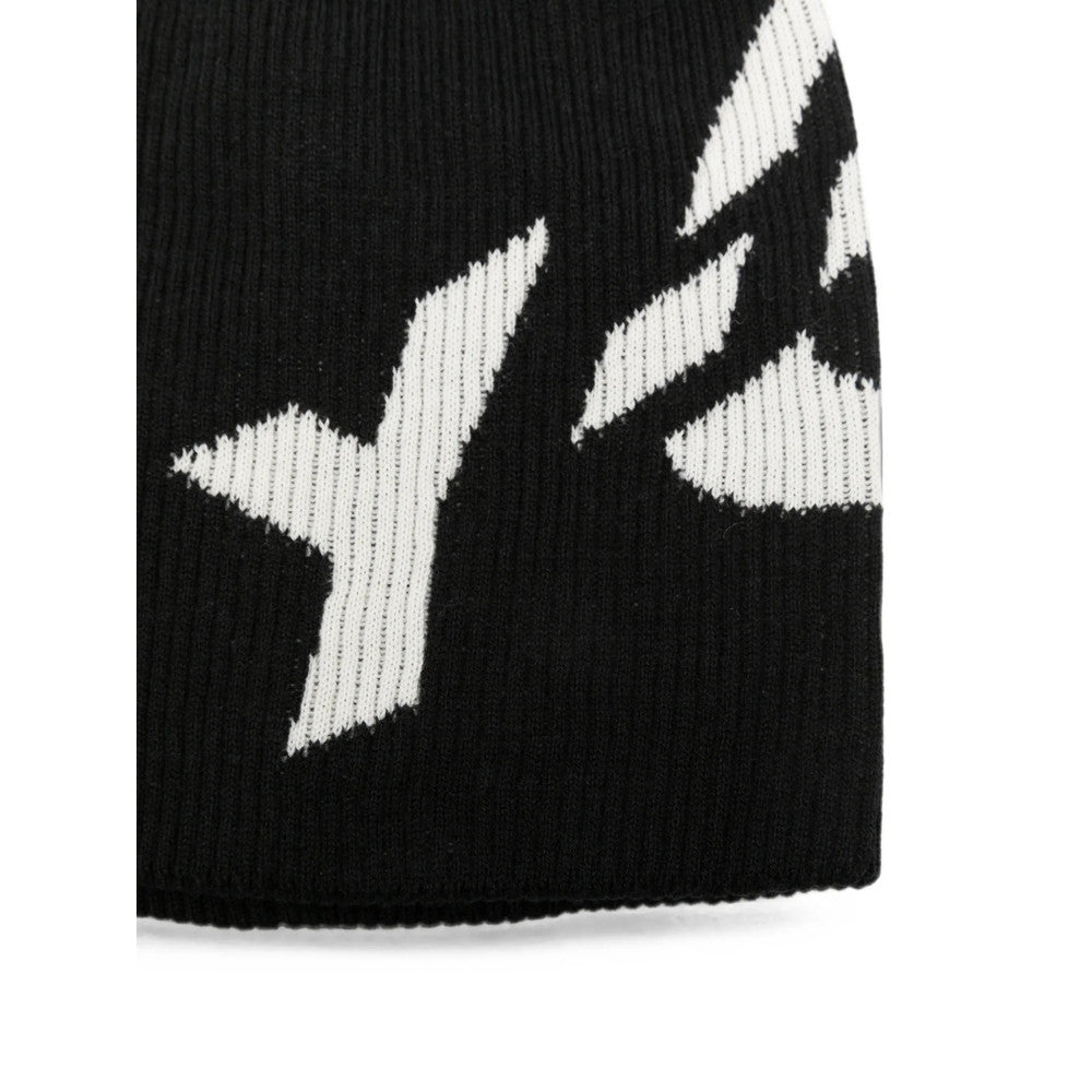 Black Logo Beanie Cap 3