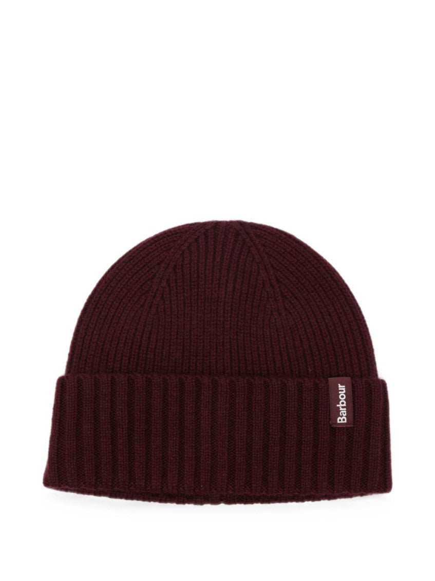 Wine Red Logo Beanie Cap 1