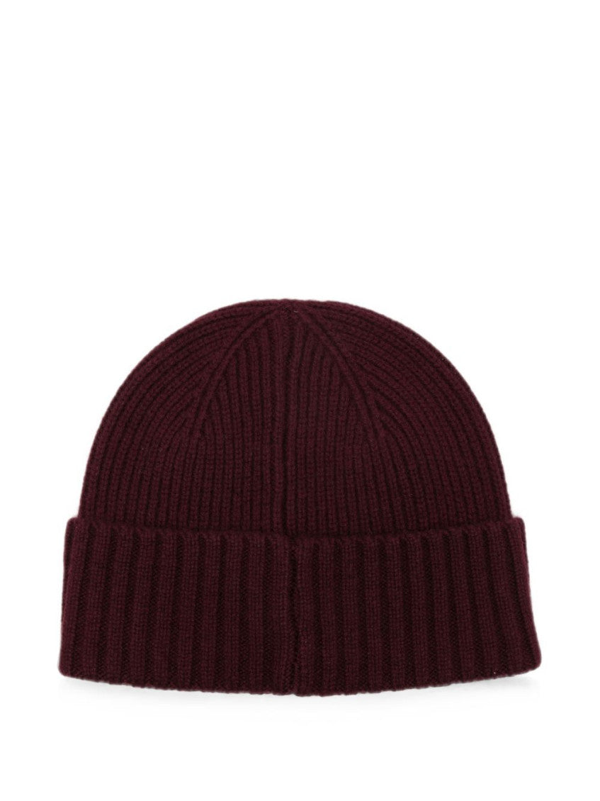 Wine Red Logo Beanie Cap 2
