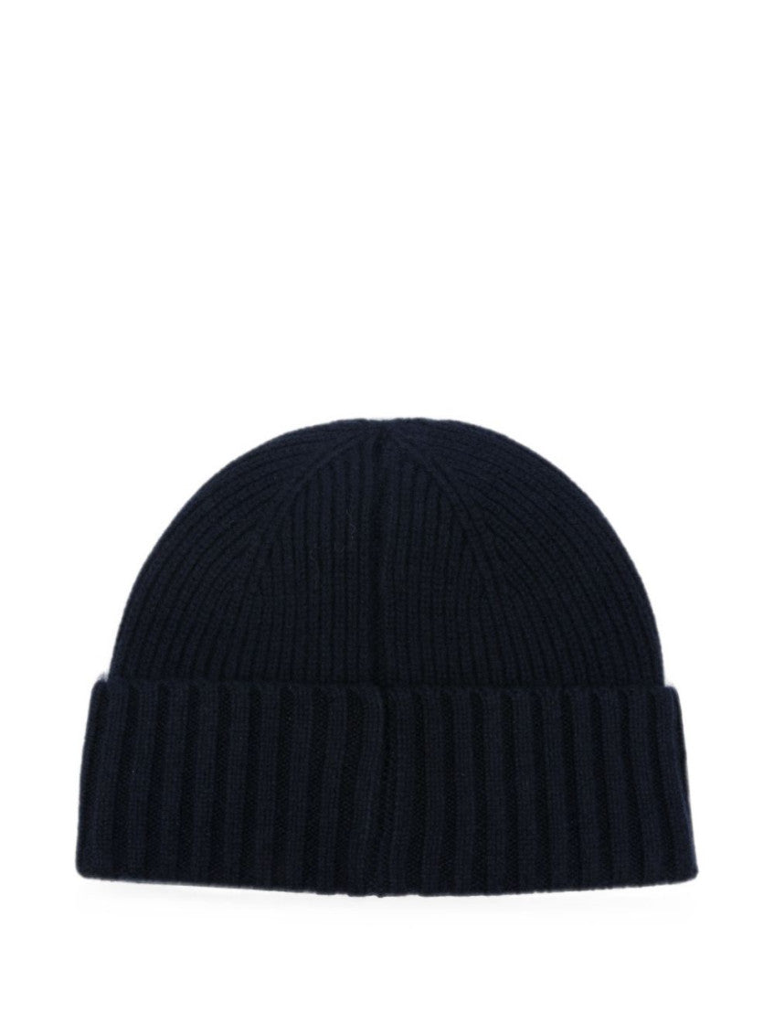 Navy Blue Logo Beanie Cap 2