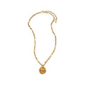 Golden Medusa Pendant Necklace 1