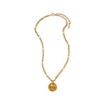 Golden Medusa Pendant Necklace 1