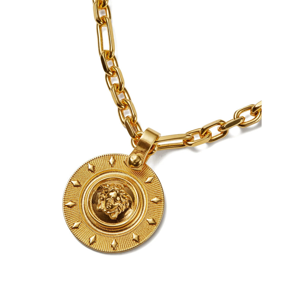 Golden Medusa Pendant Necklace 2