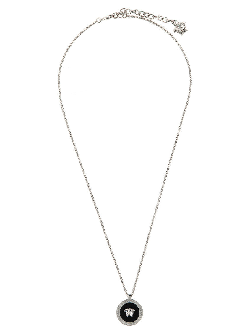 Silver Medusa Pendant Necklace 1