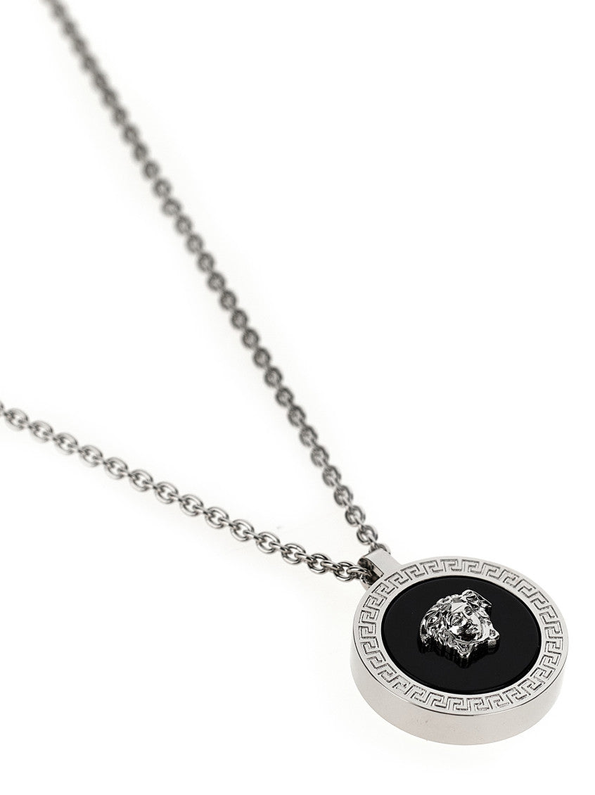 Silver Medusa Pendant Necklace 2