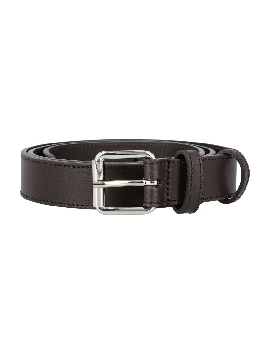 Brown Logo Buckle Belt 1