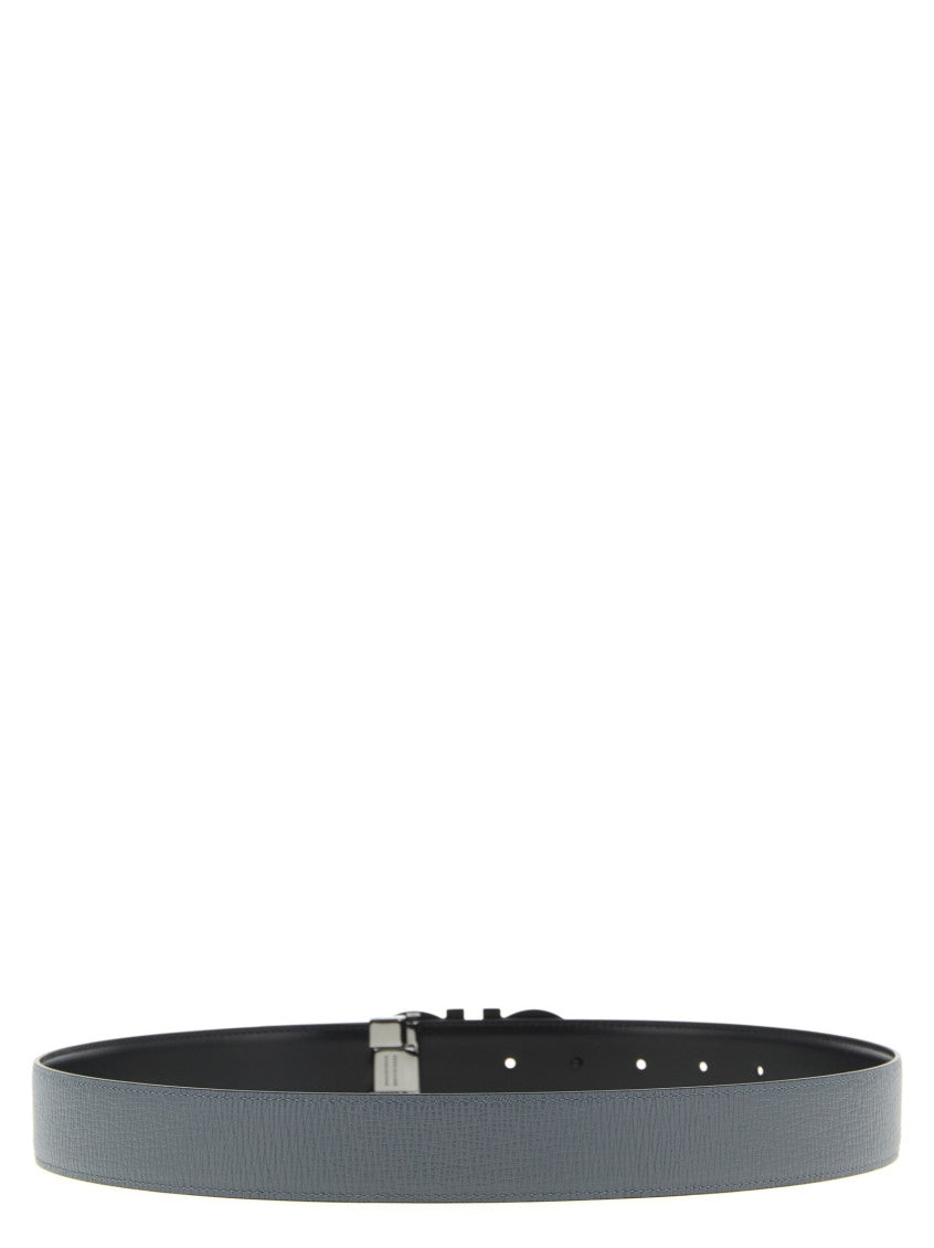 Grey Gancini Buckle Reversible Belt 3