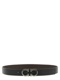 Black Gancini Buckle Reversible Belt 1