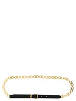 Black Gancini Chain Belt 1