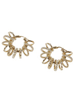 Golden Multi Ring Big earrings 1
