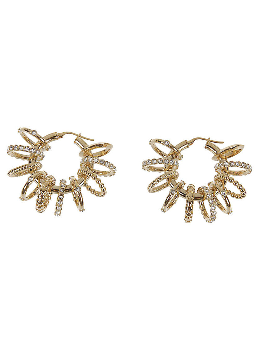 Golden Multi Ring Big earrings 2